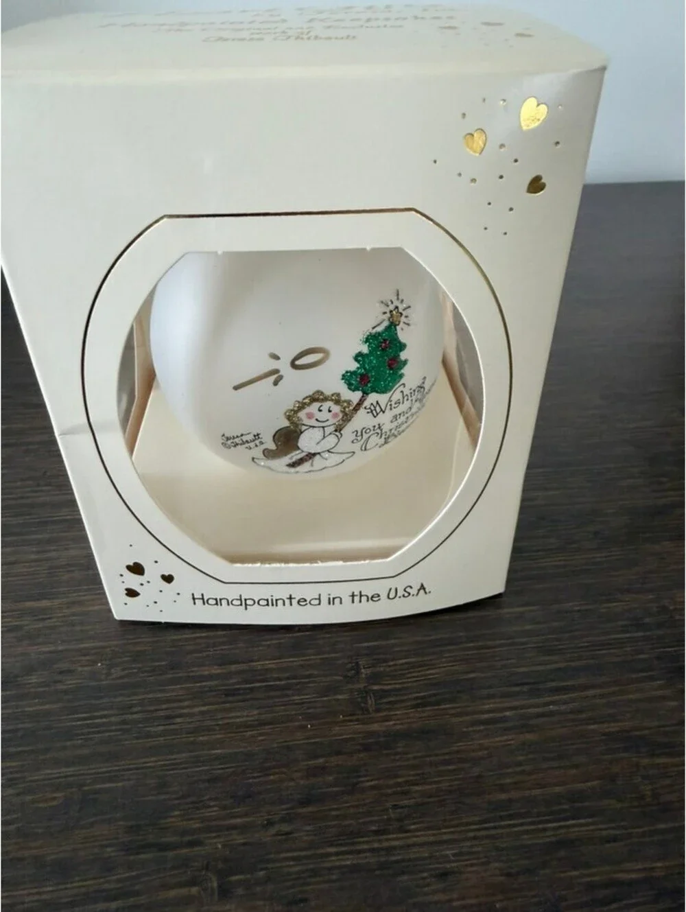Teresa Thibault Hand-Painted Christmas Ornament